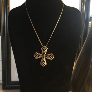 Gold statement necklace